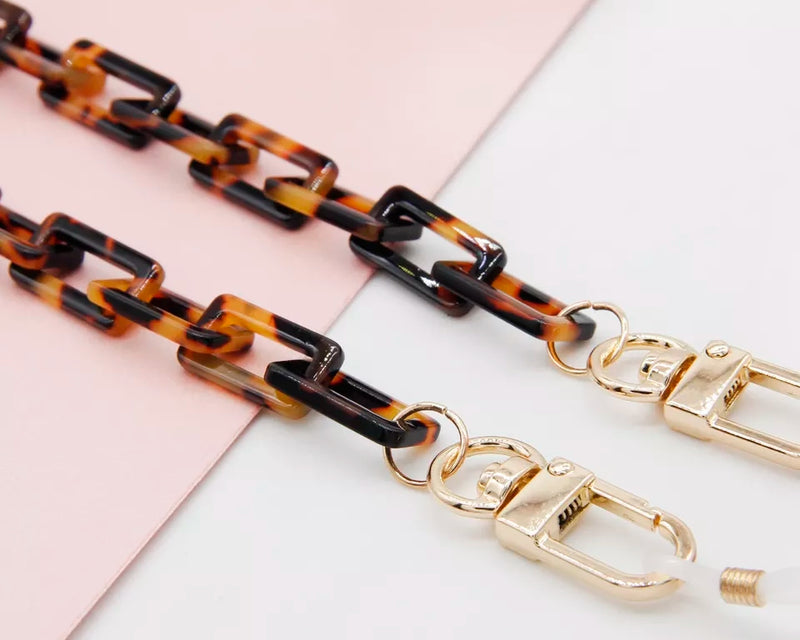 Tortoise shell sunglass 2024 chain